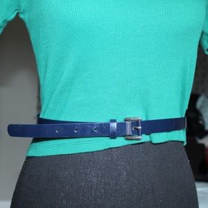 Tommy Hilfiger Size 4 Small Darker Blue Thin Belt